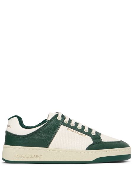 Læder sneakers Saint Laurent hvid