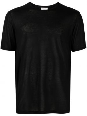 T-shirt mit rundem ausschnitt Saint Laurent schwarz