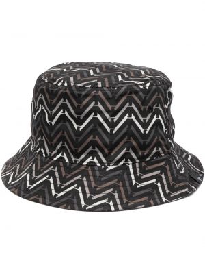 Raštuotas kibiro skrybėlę Emporio Armani juoda