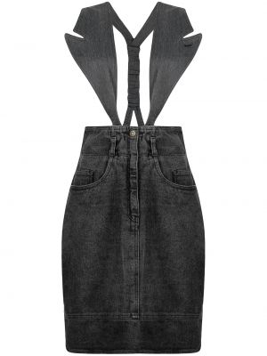 Klasické džínová sukně na zip Moschino Pre-owned