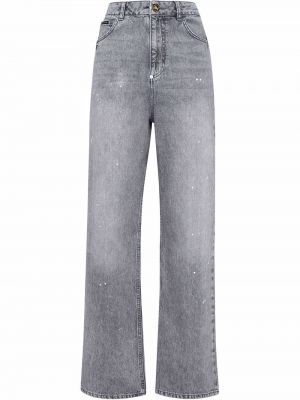 Voľné priliehavé džínsy s rovným strihom Philipp Plein