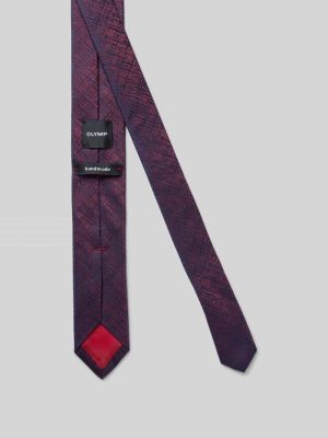 Jedwabny krawat Olymp Level Five bordowy