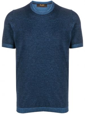 Памучна тениска Moorer синьо