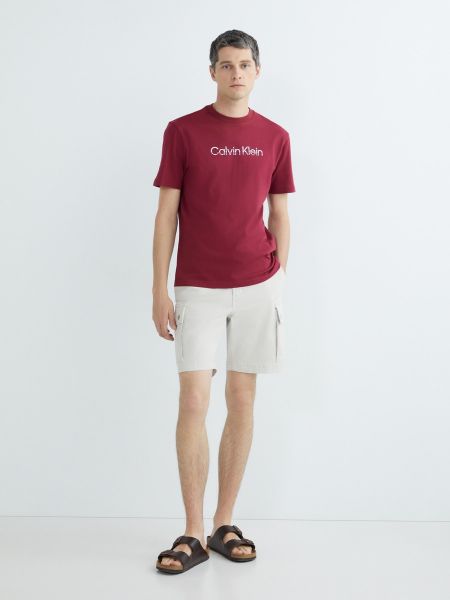 Camiseta con efecto degradado Calvin Klein granate