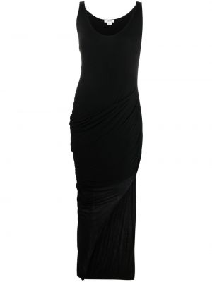 Vestido asimétrico drapeado Helmut Lang Pre-owned negro