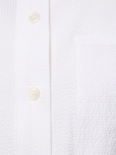 Vestido de algodón Max Mara blanco