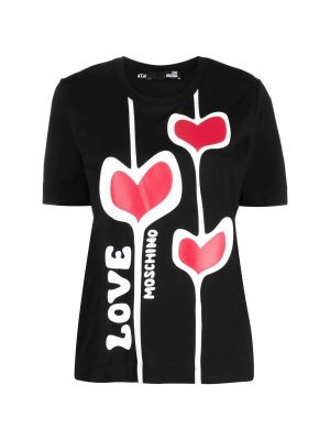 Majica kratki rukavi Love Moschino crna