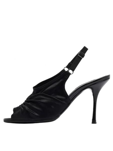 Satynowe sandały trekkingowe Dolce & Gabbana Pre-owned czarne