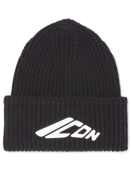 Bonnet à appliqué Icon noir