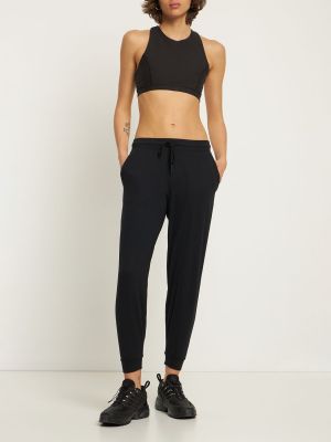 Pantaloni de jogging cu talie înaltă Splits59 negru