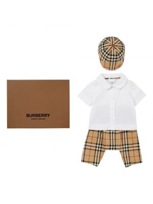 Kontrolleret bukser med lige ben for piger Burberry Kids hvid