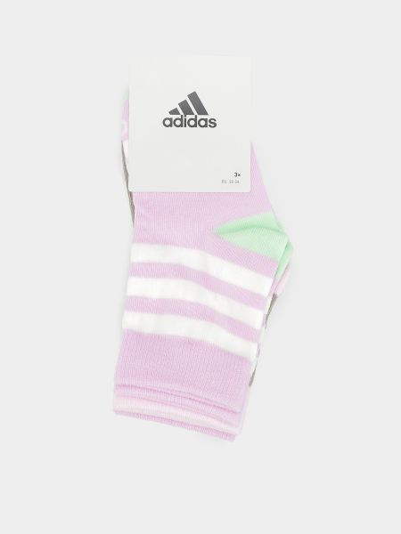 Бавовняні шкарпетки Adidas рожеві