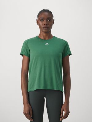 Футболка Adidas Performance зеленая