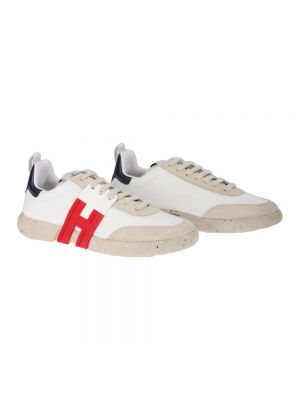 Sneakersy skórzane Hogan czerwone