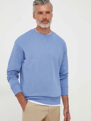 Bluza bawełniana United Colors Of Benetton niebieska