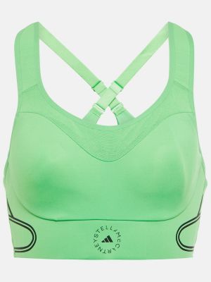 Спортен сутиен Adidas By Stella Mccartney зелено