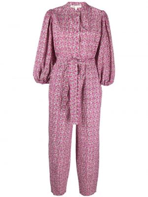 Blommig overall Maje rosa