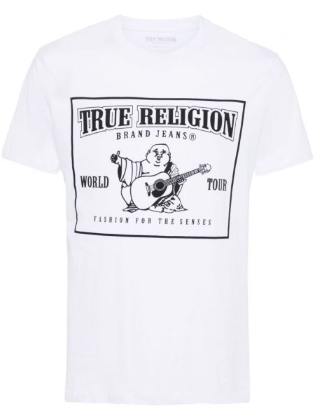 Raštuotas medvilninis marškinėliai True Religion