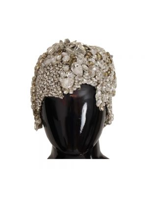 Sombrero de cristal Dolce & Gabbana plateado