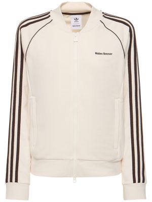Puuvillased jakk Adidas Originals valge