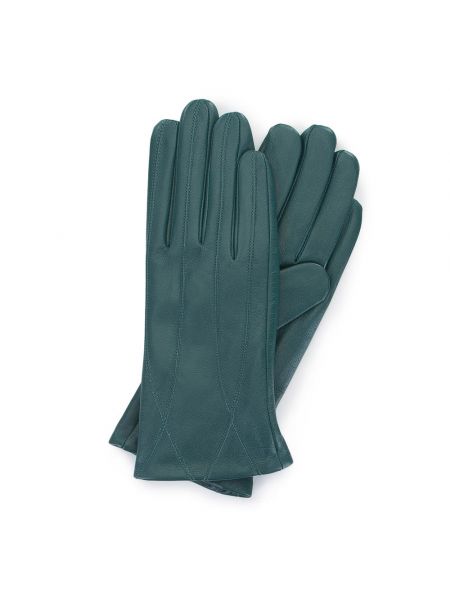 Rękawiczki skórzane Wittchen zielone