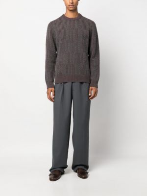 Pullover mit rundem ausschnitt Lardini grau