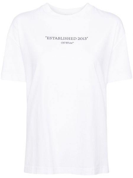 Памучна тениска с принт Off-white