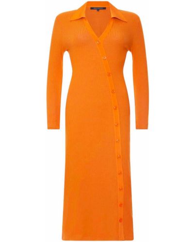 Макси рокля French Connection оранжево