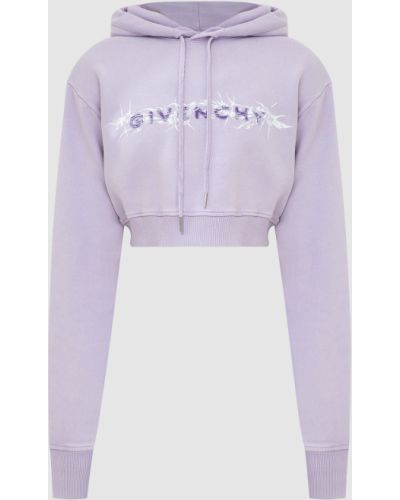 Худи с принтом Givenchy фиолетовое