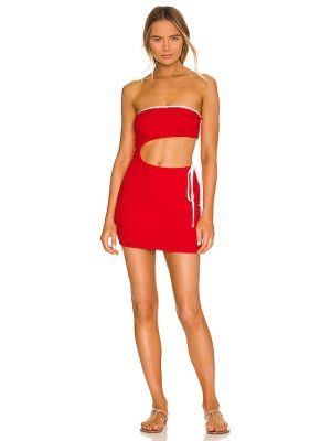 Mini šaty Frankies Bikinis, červená
