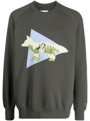 Sweatshirt Maison Kitsuné grön