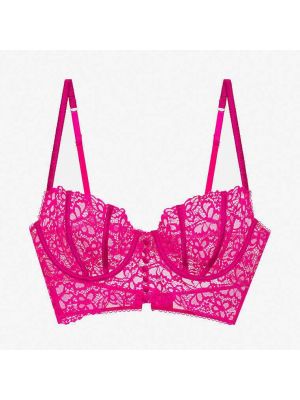 Бюстгальтер на косточках For Love & Lemons For Victoria's Secret Butterfly Lace розовый