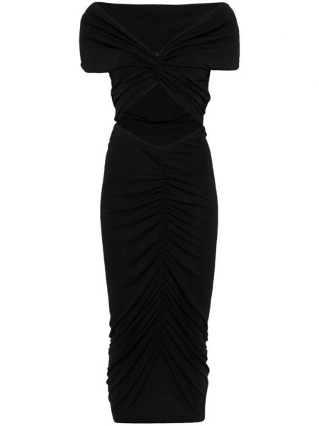 Φόρεμα με σκίσιμο The Andamane μαύρο