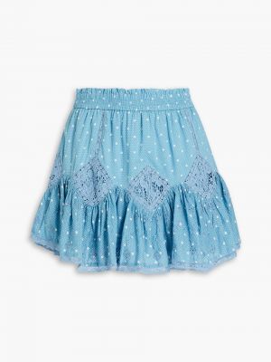 Mini spódniczka Loveshackfancy - Niebieski