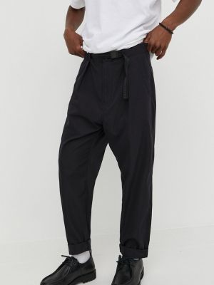 Jednobarevné kalhoty s hvězdami G-star Raw černé