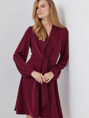 Бордовое платье мини Dkny