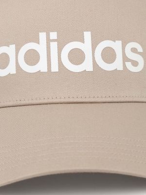 Șapcă din bumbac Adidas Performance bej