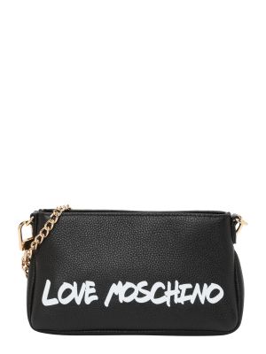 Listová kabelka Love Moschino čierna