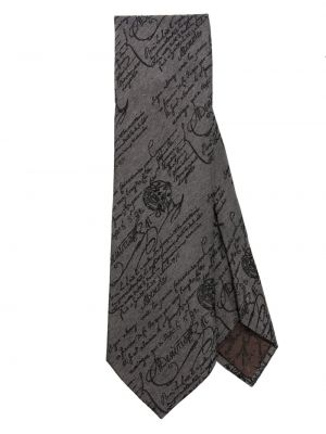 Žakárová hedvábná kravata Berluti