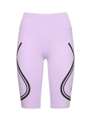 Pantalones cortos de cintura alta Adidas By Stella Mccartney violeta