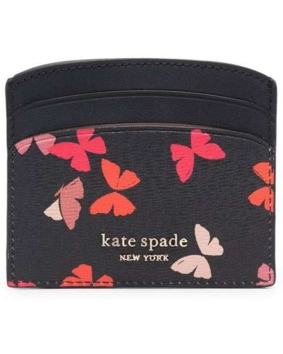 Trykt lommebok Kate Spade svart