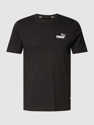 Koszulka bawełniana z nadrukiem Puma Performance czarna
