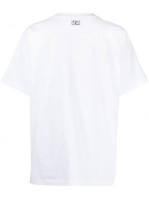 T-shirt brodé avec manches courtes Ports 1961 blanc