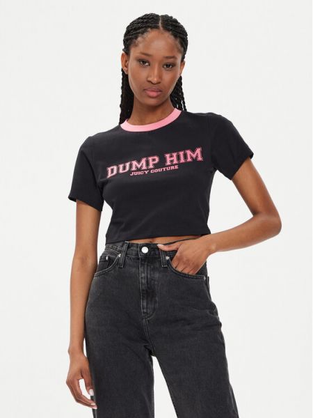 Slim fit tričko Juicy Couture černé