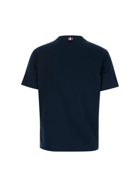 T-shirt mit stickerei Thom Browne blau