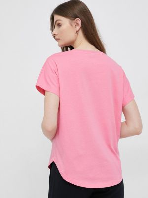 Бавовняна футболка Blauer рожева