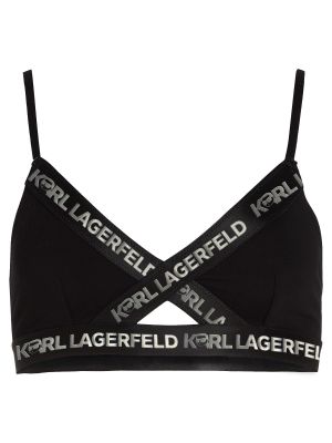 Mäkká podprsenka Karl Lagerfeld čierna