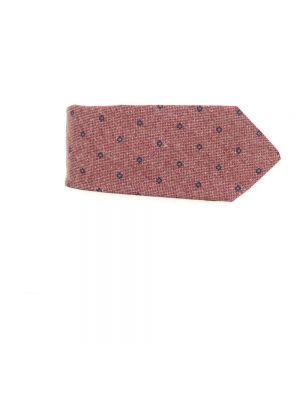 Krawat z kaszmiru Kiton czerwony