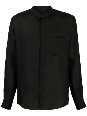 Lininė marškiniai A.p.c. juoda