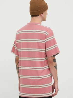 Bavlněné tričko Karl Kani růžové